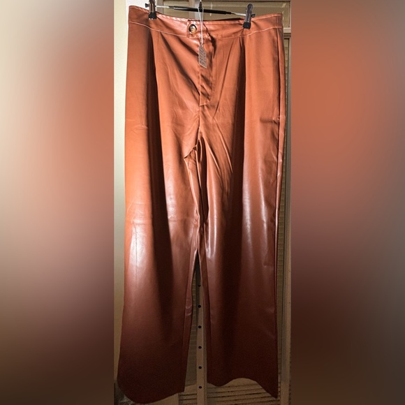 Shein Faux Leather Pants-Size XL (12) - Picture 2 of 9